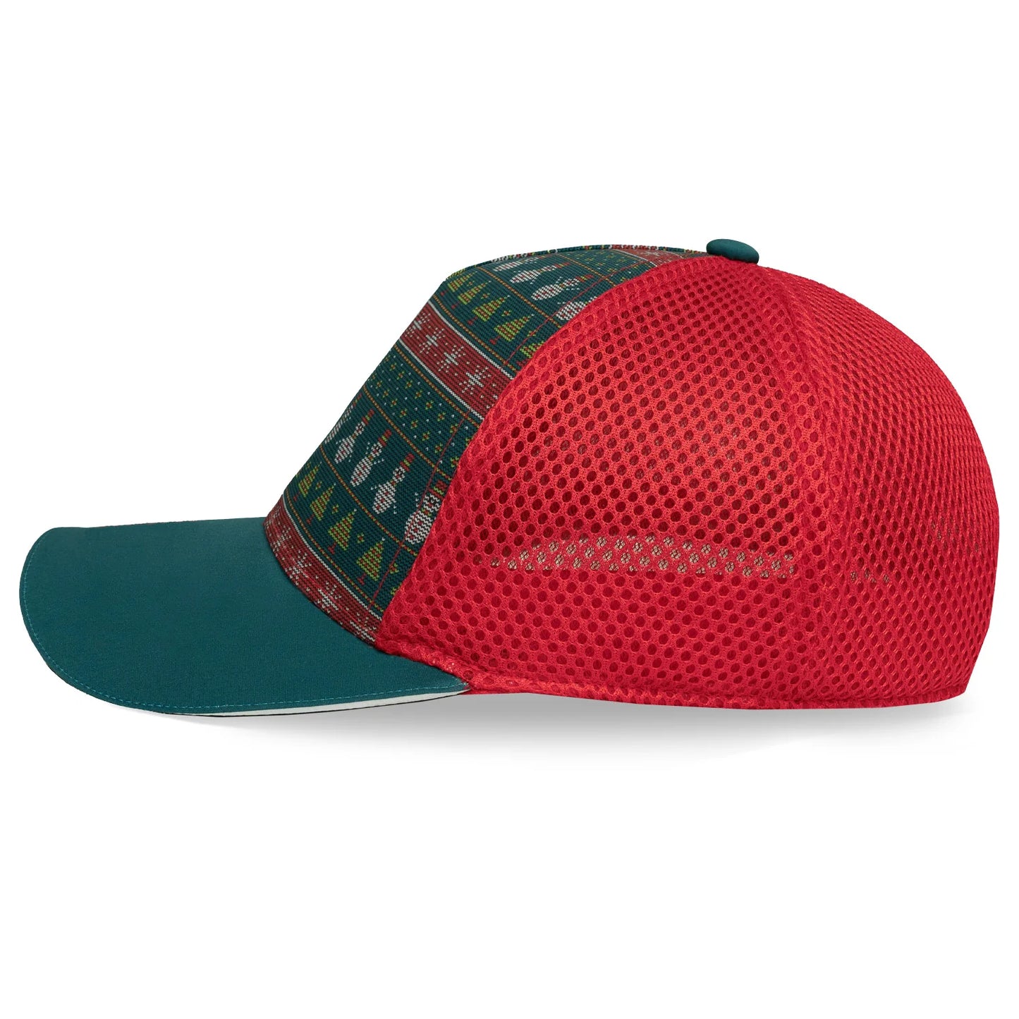 Ugly Sweater Christmas 5 Panel Trucker Hat