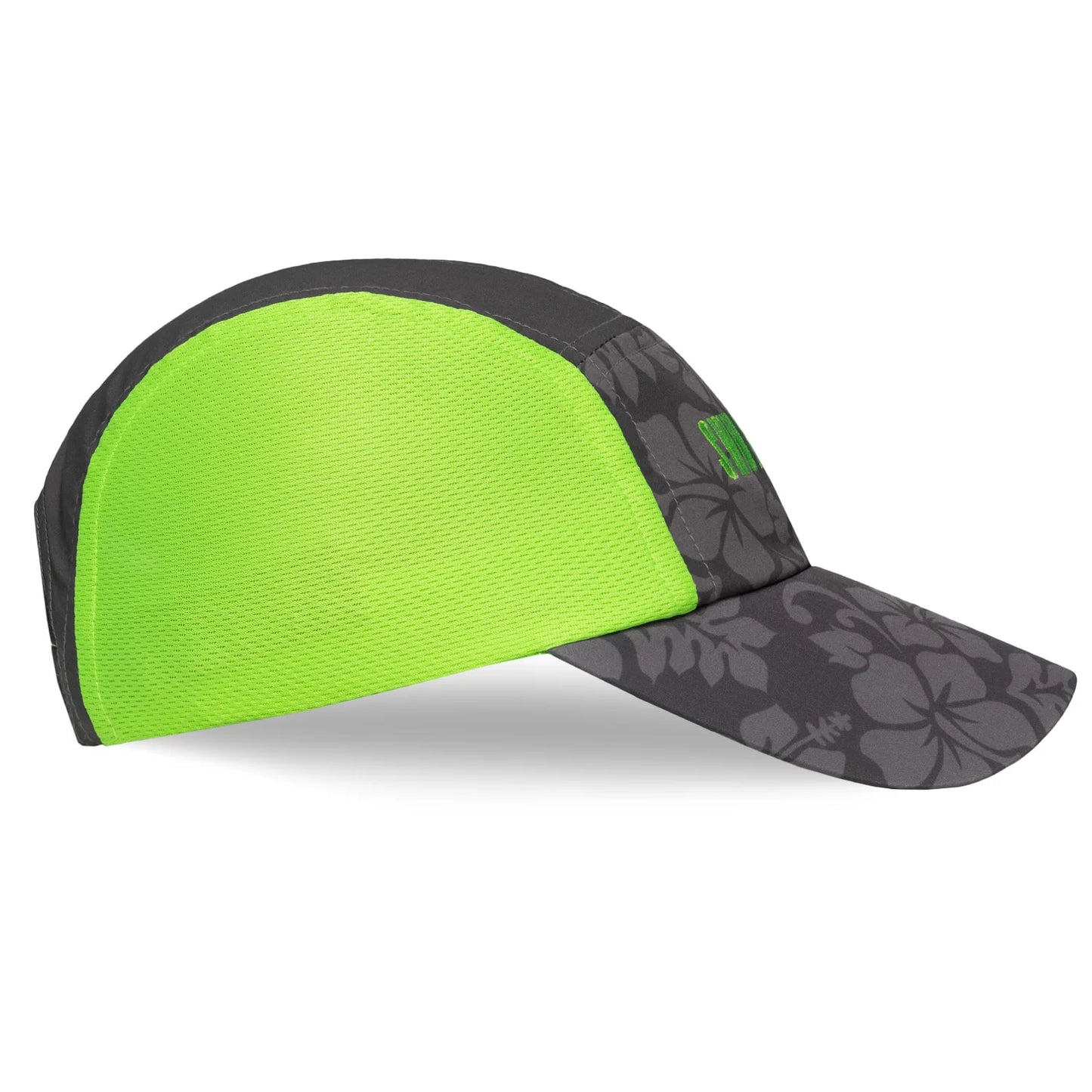 Neon Green and Grey SBR Running Hat