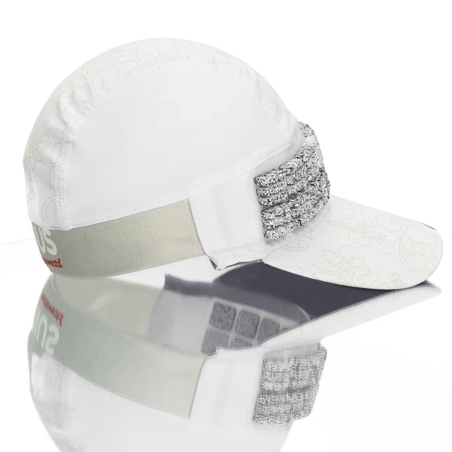 Omius by Headsweats Kona White Running Hat + Cubes Bundle