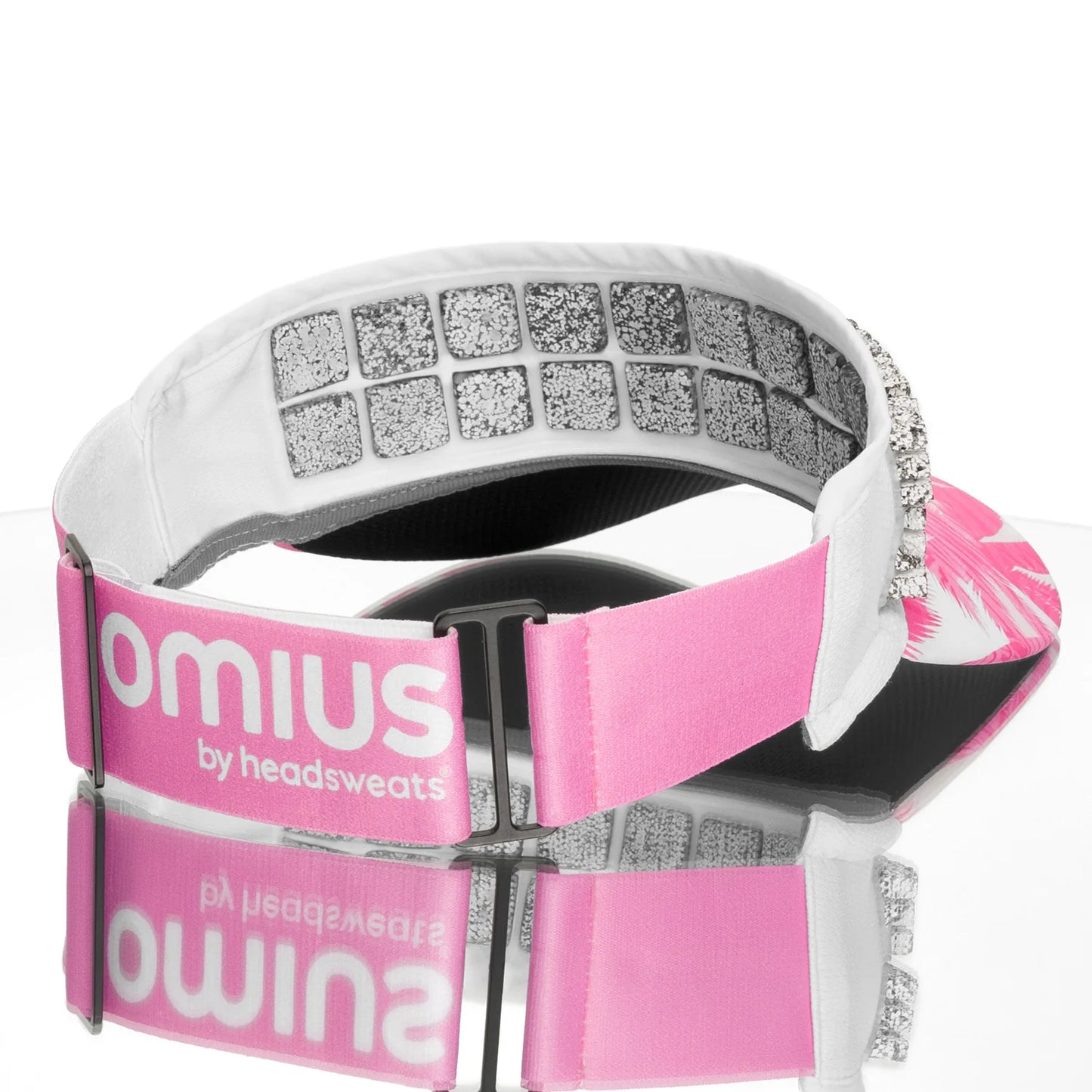 OMIUS by Headsweats Pink Palms Visor + Cubes Bundle