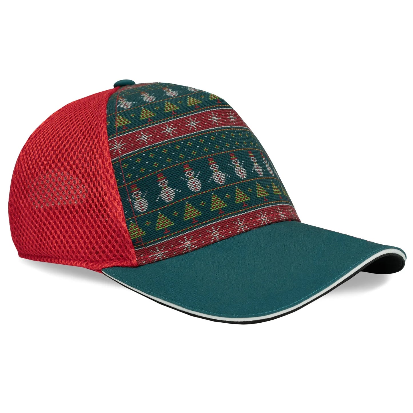 Ugly Sweater Christmas 5 Panel Trucker Hat