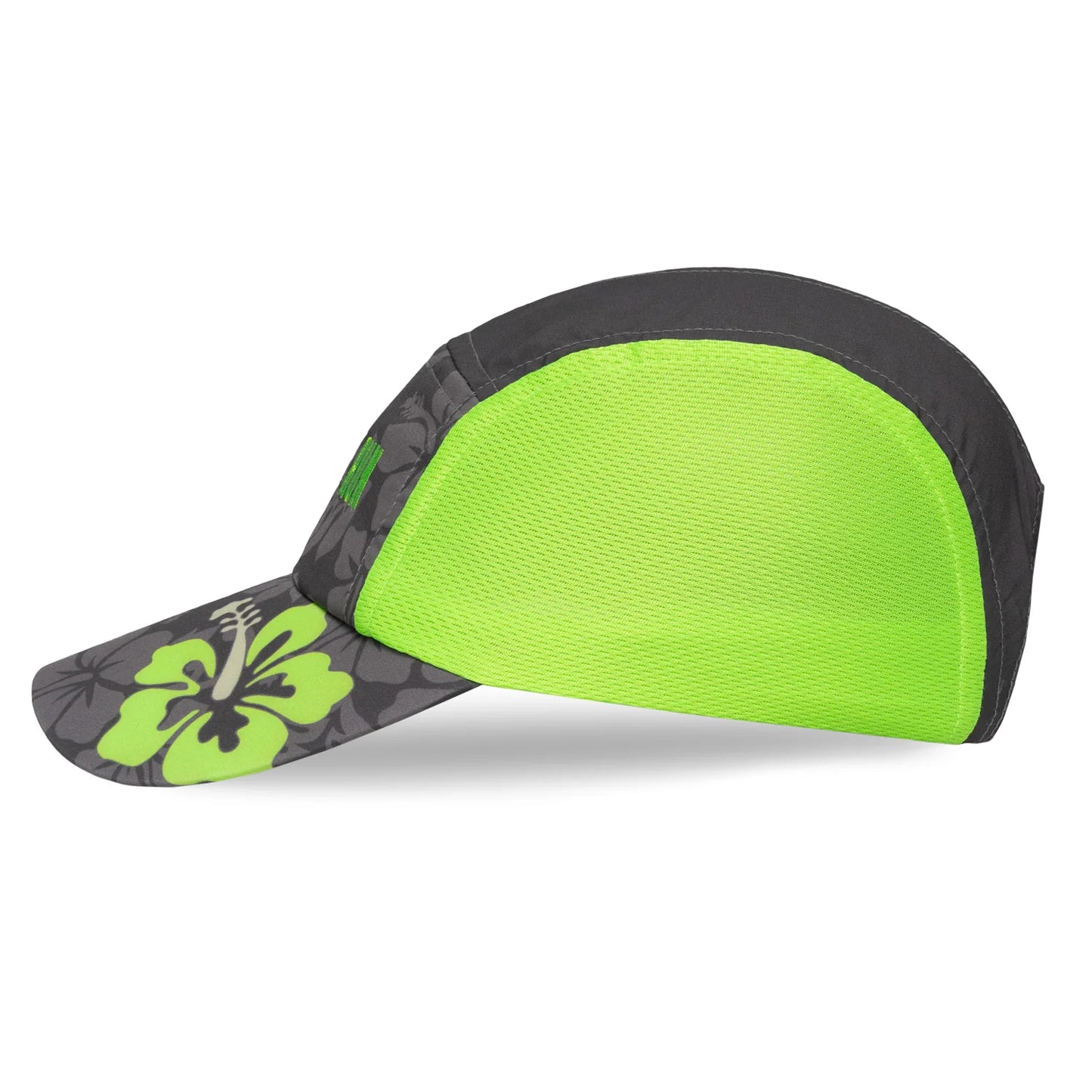 Neon Green and Grey SBR Running Hat