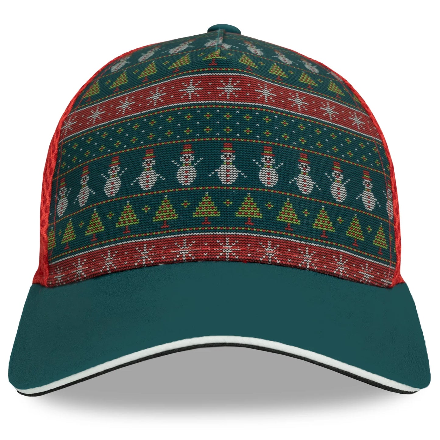 Ugly Sweater Christmas 5 Panel Trucker Hat