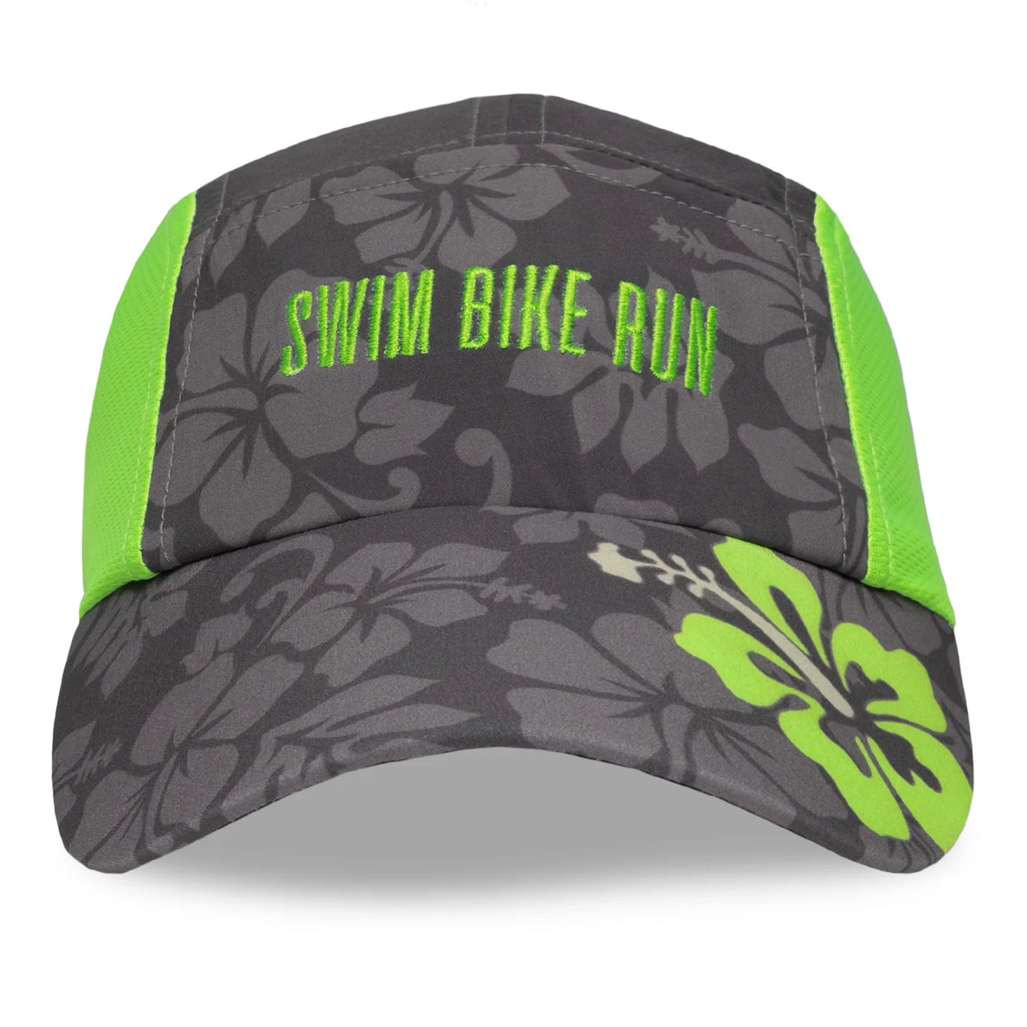 Neon Green and Grey SBR Running Hat