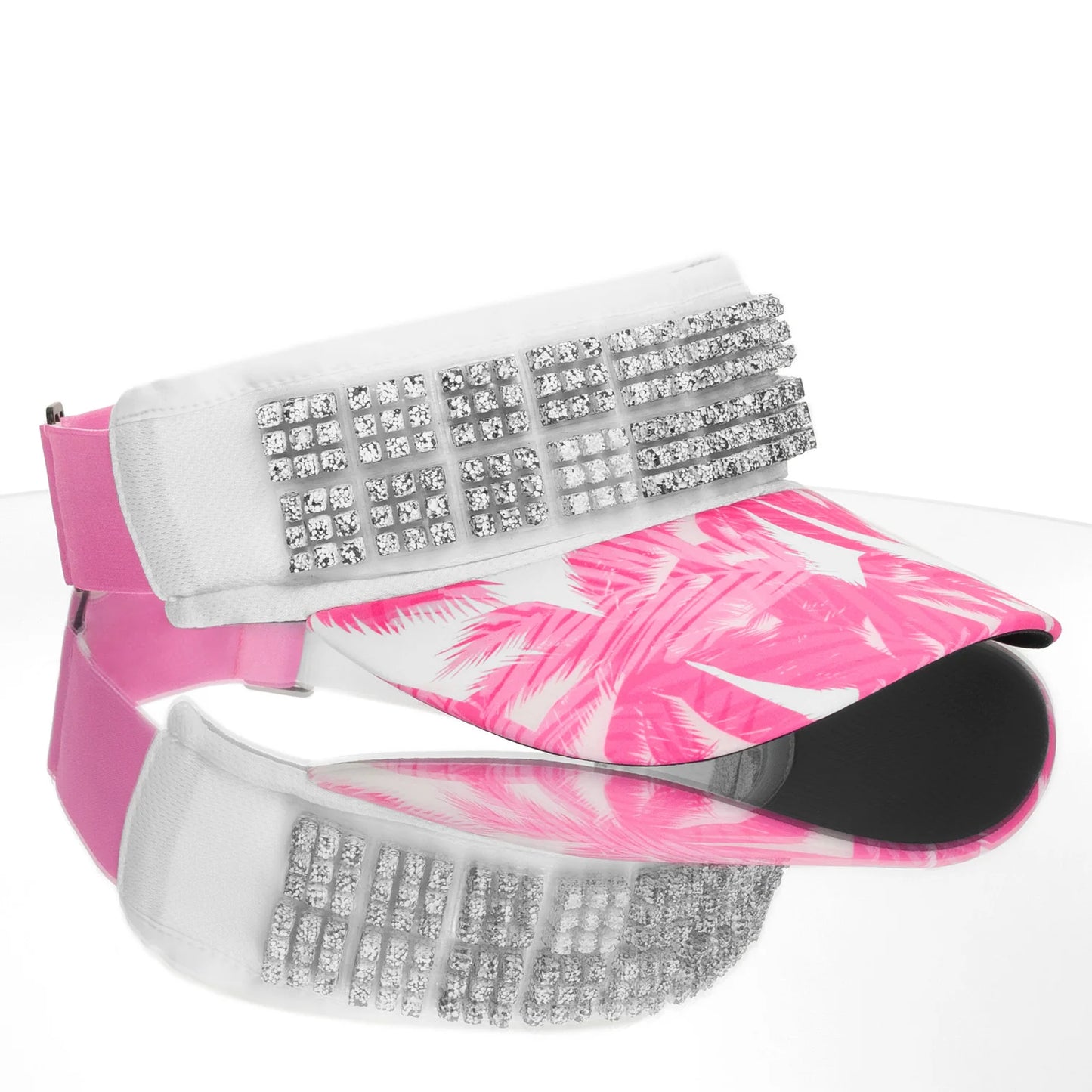 OMIUS by Headsweats Pink Palms Visor + Cubes Bundle