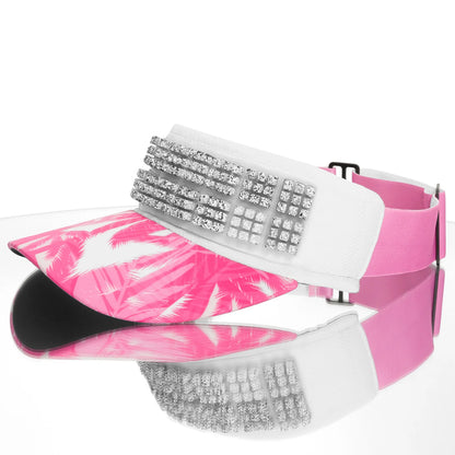 OMIUS by Headsweats Pink Palms Visor + Cubes Bundle