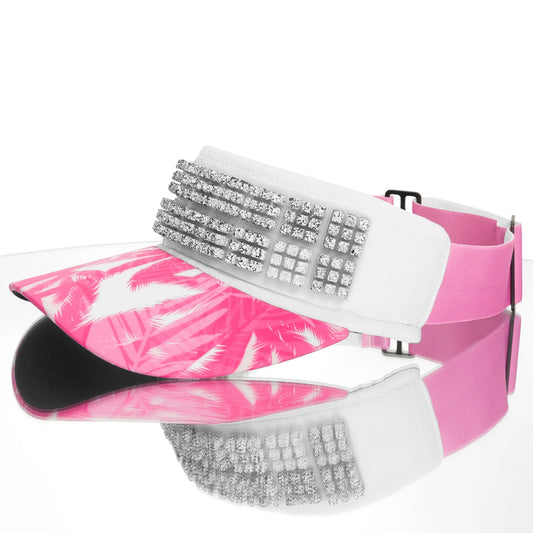 OMIUS by Headsweats Pink Palms Visor + Cubes Bundle