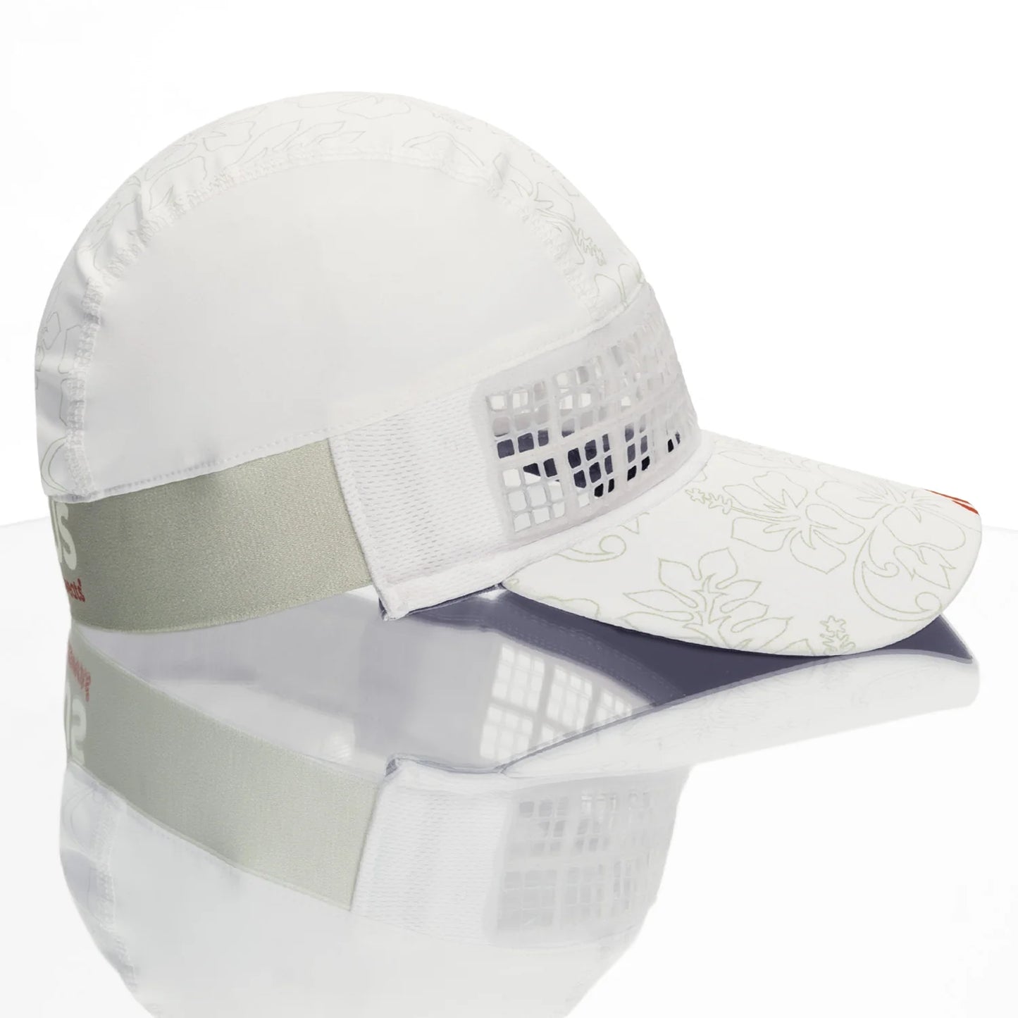 OMIUS by Headsweats White/Red KONA Running Hat