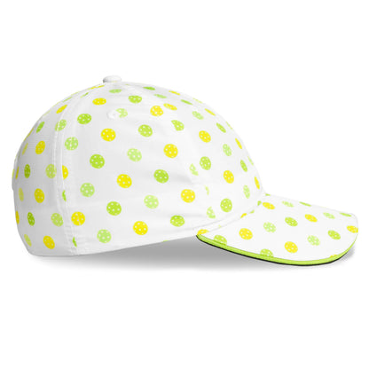 White Neon Performance Pickleball Hat