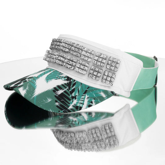 OMIUS by Headsweats Teal Palms Visor + Cubes Bundle