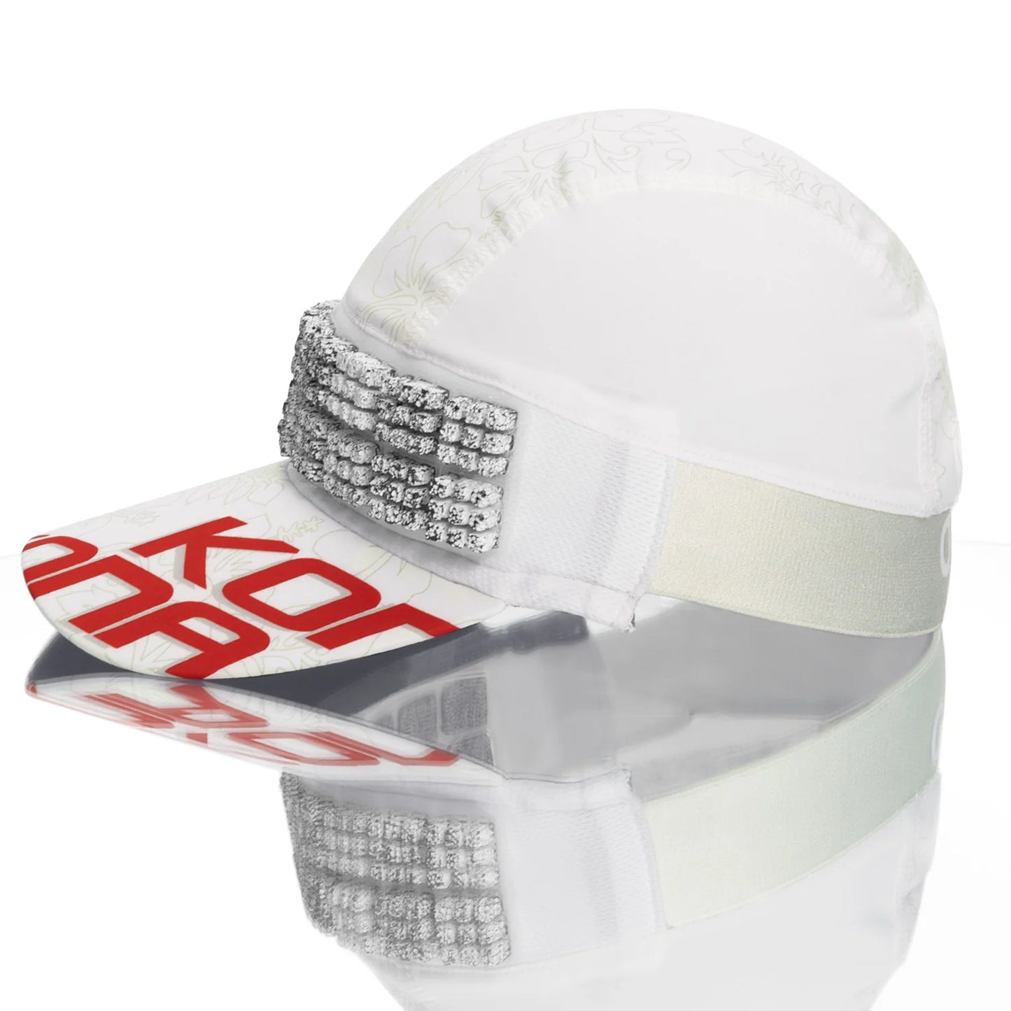 Omius by Headsweats Kona White Running Hat + Cubes Bundle
