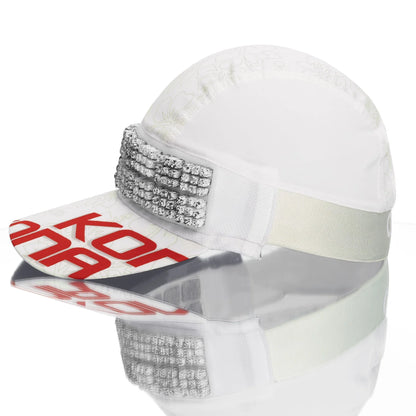 Omius by Headsweats Kona White Running Hat + Cubes Bundle