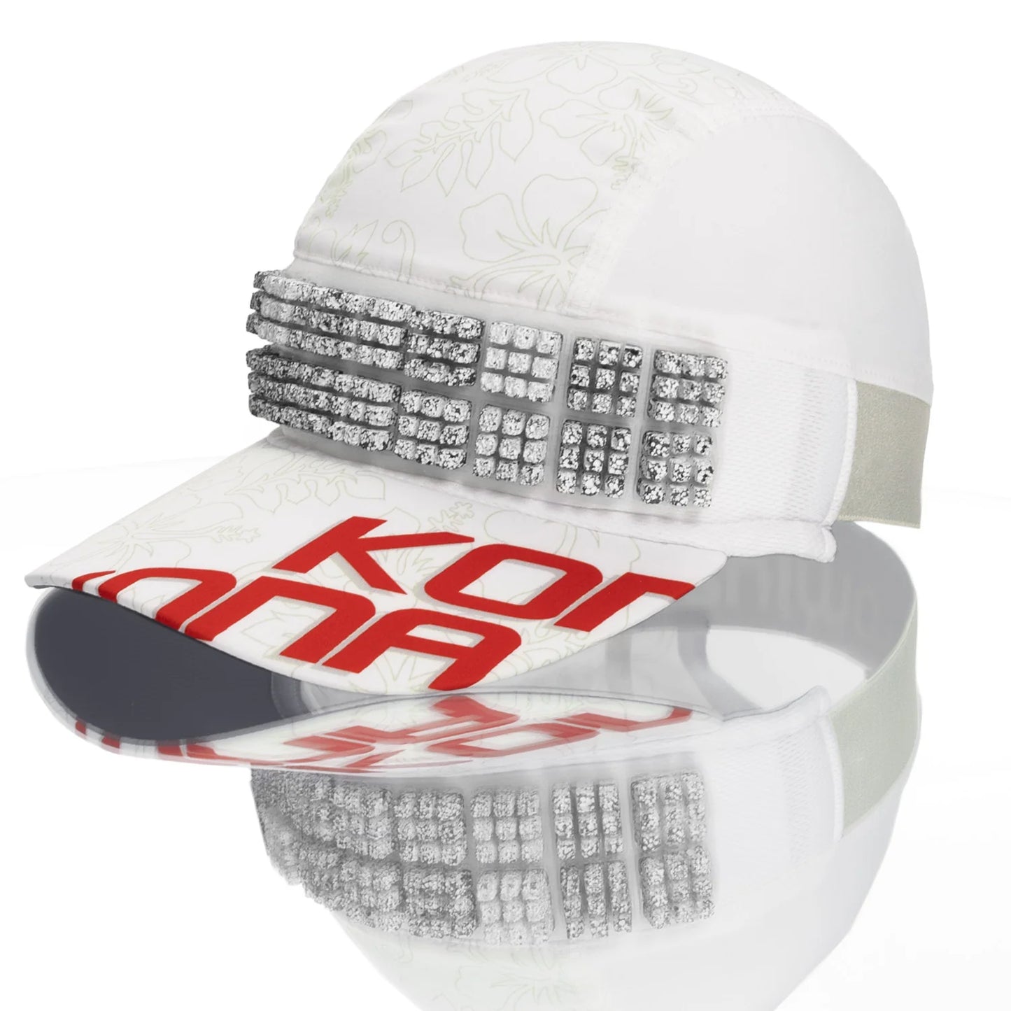 Omius by Headsweats Kona White Running Hat + Cubes Bundle