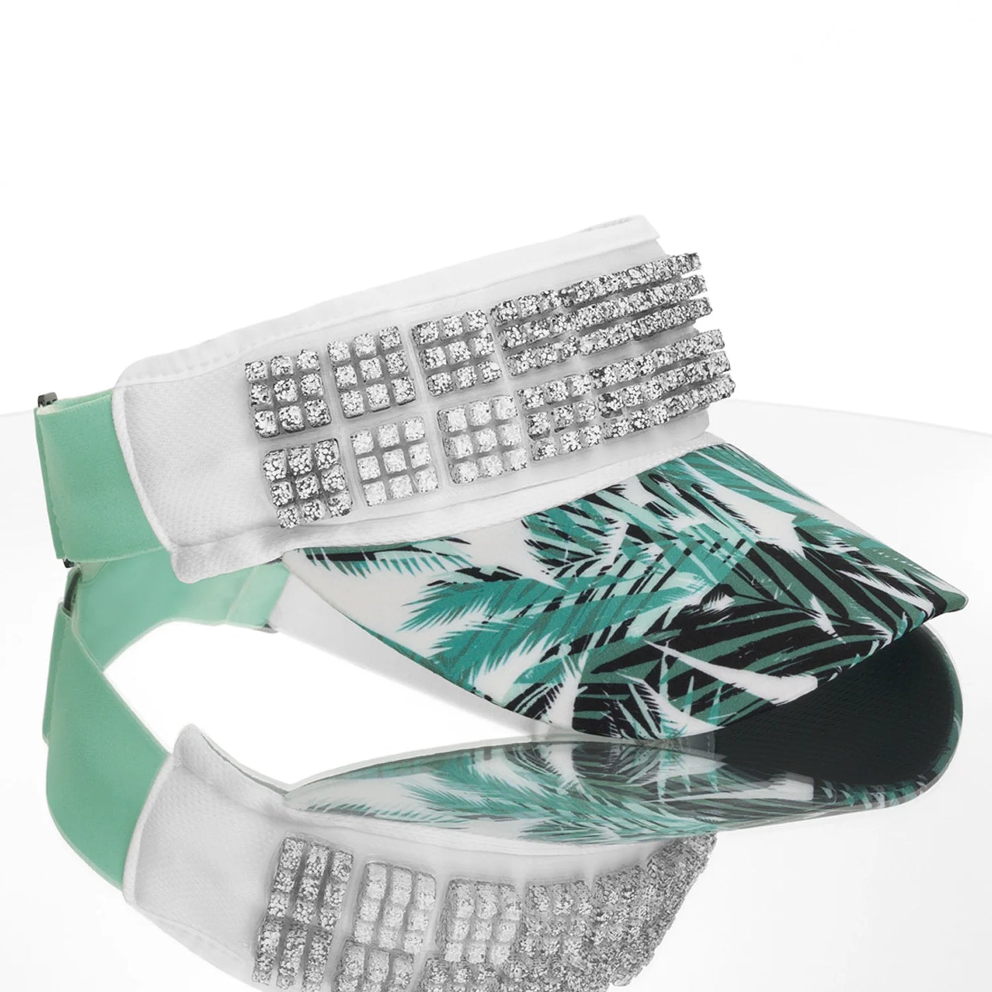 OMIUS by Headsweats Teal Palms Visor + Cubes Bundle