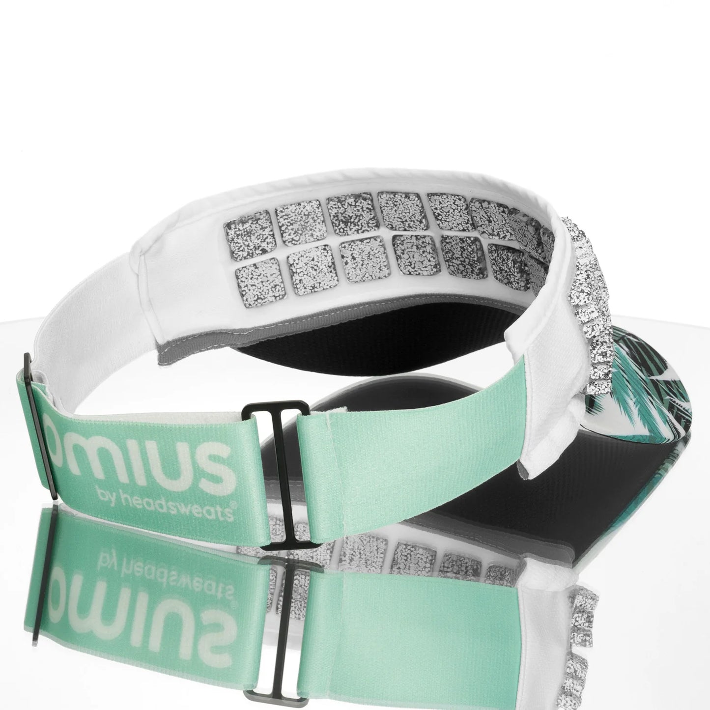 OMIUS by Headsweats Teal Palms Visor + Cubes Bundle