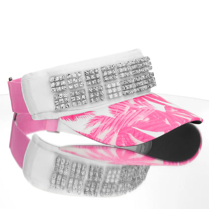 OMIUS by Headsweats Pink Palms Visor + Cubes Bundle